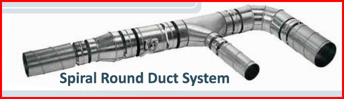 Spiral round duct system