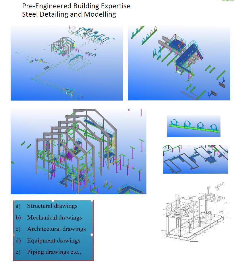 Pre-engineered building steel detailing and modelling